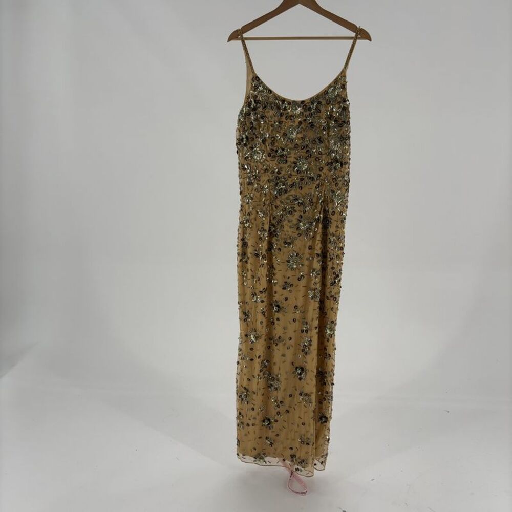 Mac Duggal Embellished Scoop Neck Evening Gown